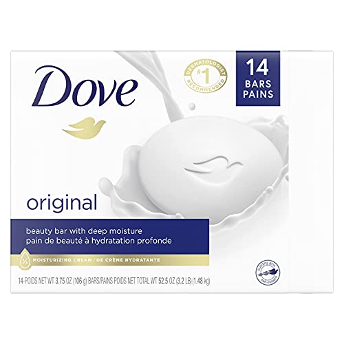 14-Count 3.75-oz Dove Beauty Moisturizing Soap Bar (Original) $10.40 w/ S&S + Free Shipping w/ Prime or on $25+