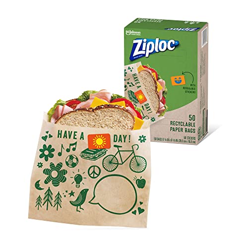 50-Count Ziploc Paper Sandwich & Snack Bags $2.45 w/ S&S + Free Shipping w/ Prime or on $25+