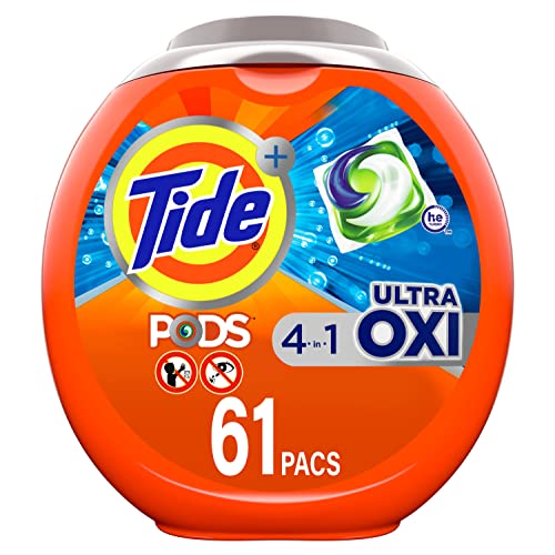 61-Count Tide PODS Laundry Detergent Pacs (Ultra Oxi) $14 w/ S&S + Free Shipping w/ Prime or on $25+