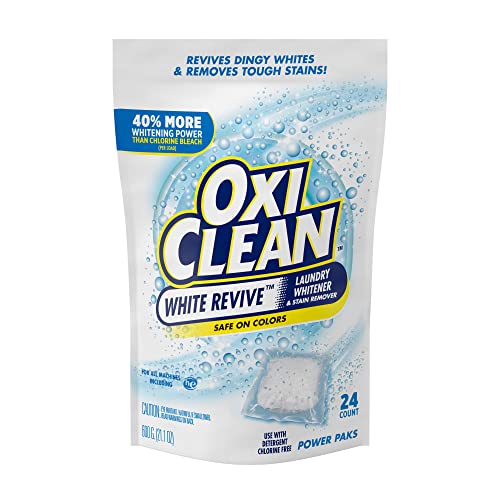 24-Count OxiClean White Revive Laundry Stain Remover Power Paks $5.20 w/ S&S + Free Shipping w/ Prime or on $25+