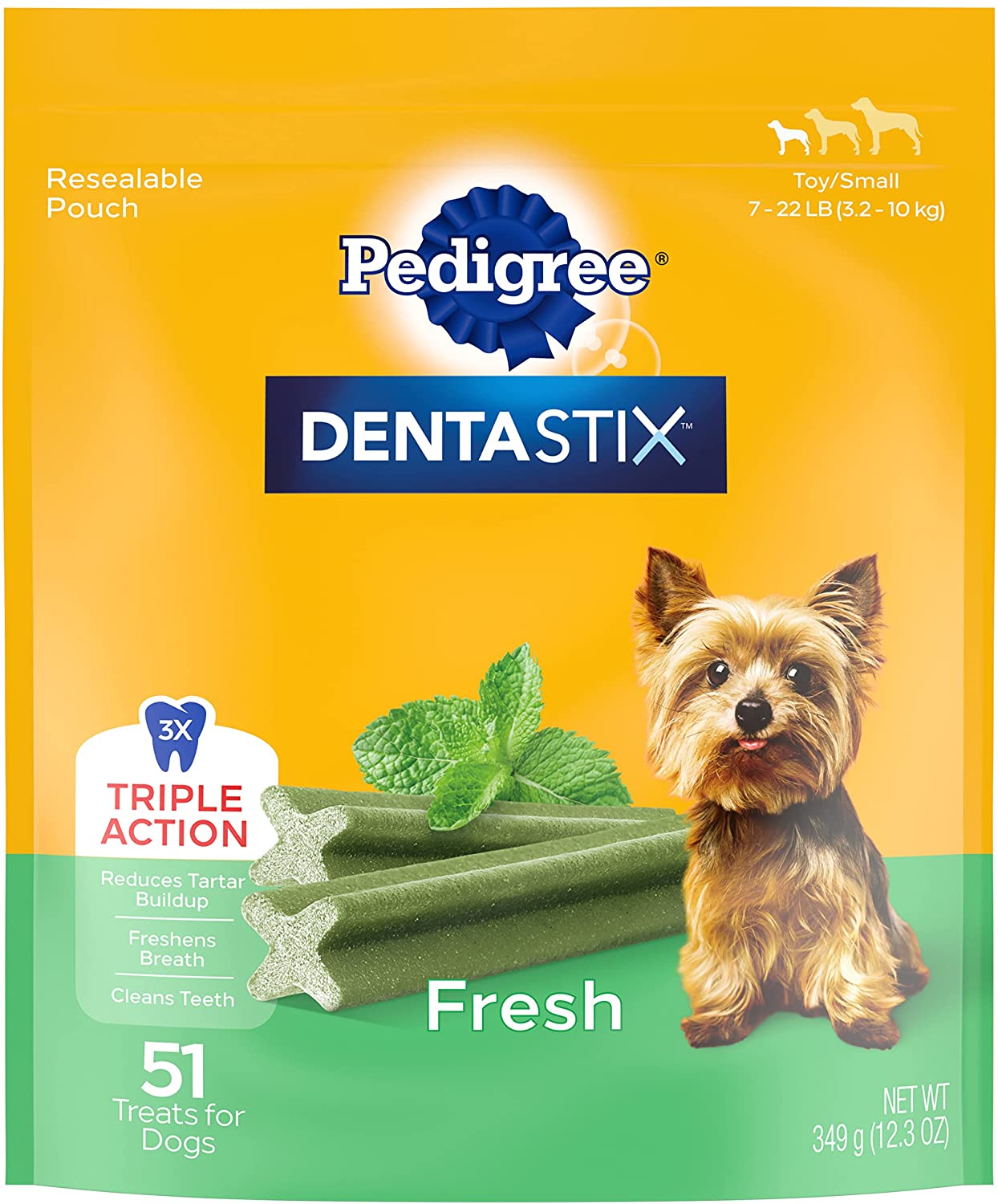 51-Count (12.66-Oz) Pedigree DENTASTIX Fresh Dog Treats (for Toy/Small Dogs) $6.29 + Free Shipping w/ Prime or on $25+