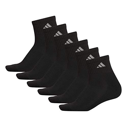 6-Pairs adidas Women's Athletic Cushioned Quarter Socks (Black) $10.50 + Free Shipping w/ Prime or on $25+