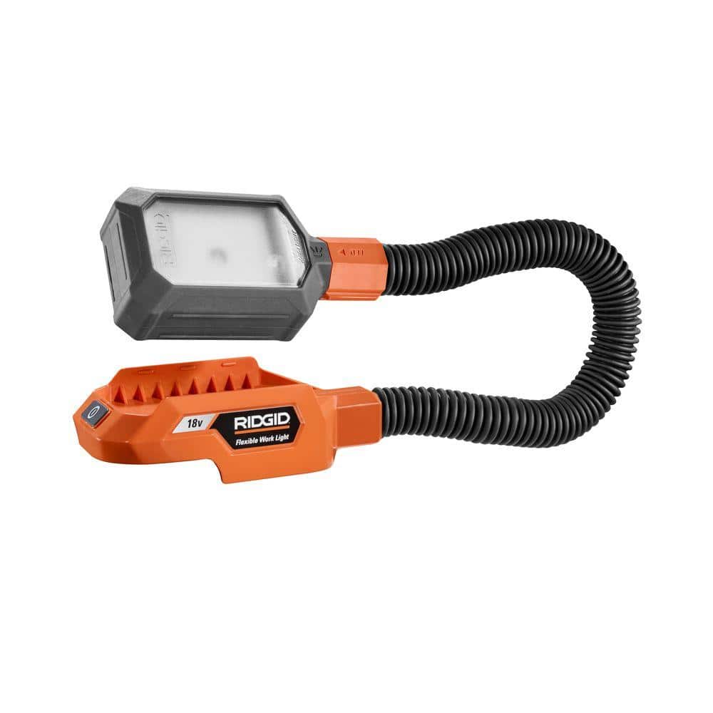 RIDGID 18V Cordless Flexible LED Worklight with Black Fine Point Permanent Workshop Marker (Tool Only) $20 + Free Shipping
