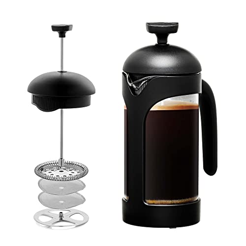 12Oz OVENTE French Press Coffee, Tea, & Espresso Maker 9 + Free