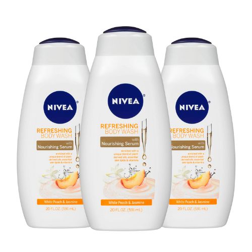 20-Oz NIVEA Nourishing Serum Body Wash (White Peach & Jasmine) 3 for $9.20 w/ S&S + Free Shipping w/ Prime or on $25+
