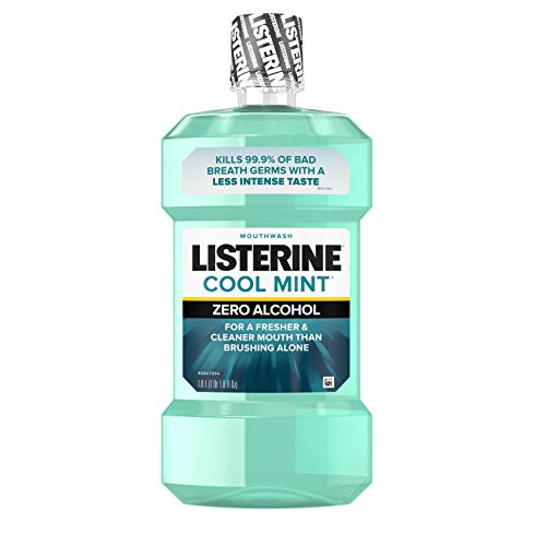 1-L Listerine Zero Alcohol Mouthwash (Cool Mint) $4.40 w/ S&S + Free Shipping w/ Prime or on $25+