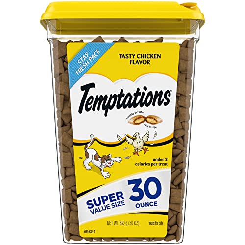 30-Oz Temptations Classic Crunchy and Soft Cat Treats (Tasty Chicken Flavor) $9.30 w/ S&S + Free Shipping w/ Prime or on $25+