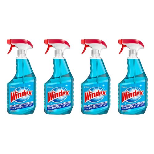 4Ct 23Oz Windex Glass and Window Cleaner Spray Bottle (Original Blue) 9.75 (2.44 each) w/ S