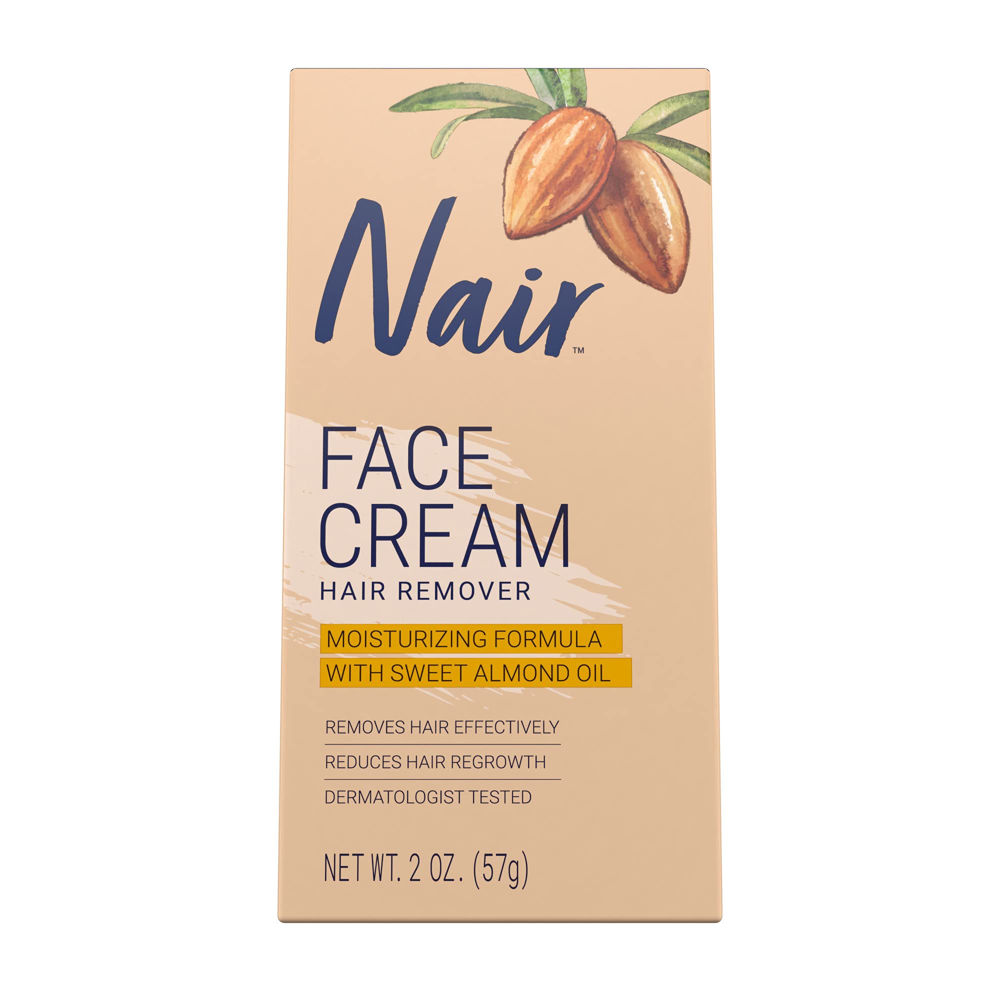 2-Oz Nair Hair Remover Moisturizing Face Cream $3.15 w/ S&S + Free Shipping w/ Prime or on $25+