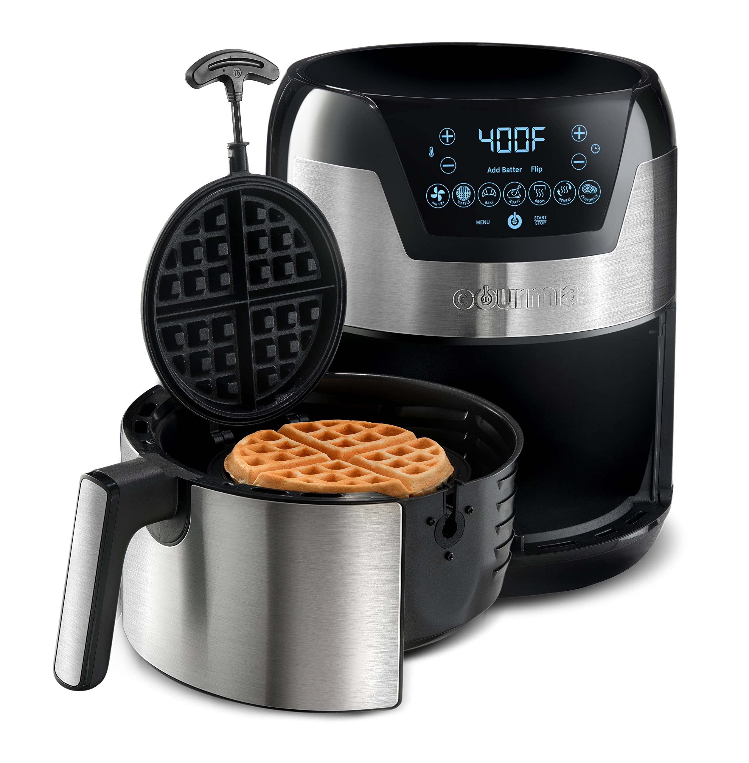 5-Quart Gourmia Digital Air Fryer w/ Waffle Maker (GAFW598) $46.90 + Free Shipping