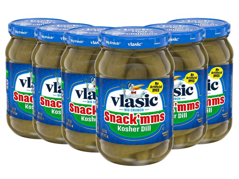 6Count 16Oz Vlasic Snack'mms Kosher Dill Mini Pickles 13.40 w/ S&S