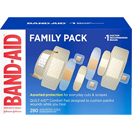 280-Count Band-Aid Adhesive Bandage Assorted Family Pack $10.90 w/ S&S + Free Shipping w/ Prime or on $25+