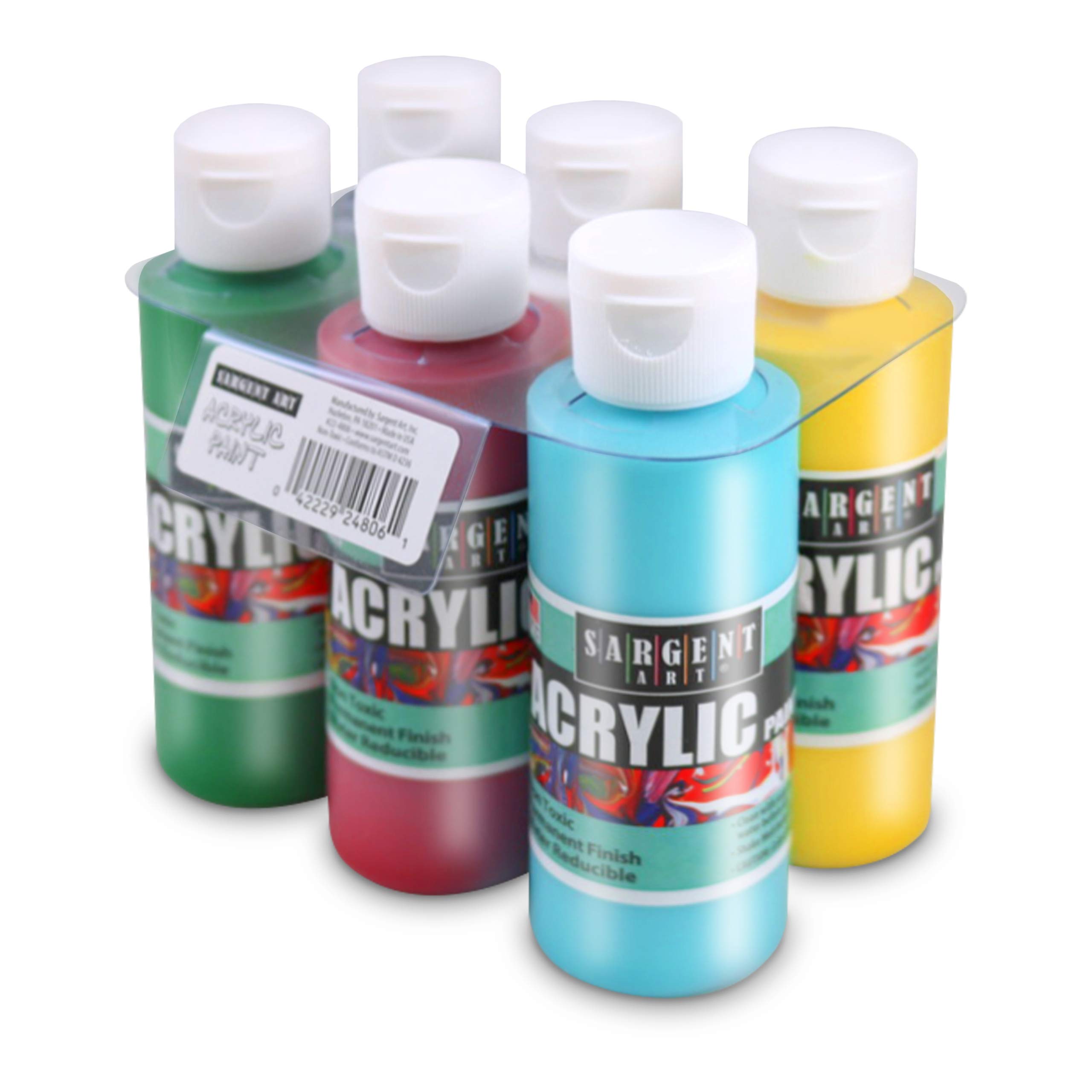 6-Pack 4-Oz Sargent Art Primary Acrylic Paint Set $3.90 + Free Shipping w/ Prime or on $25+