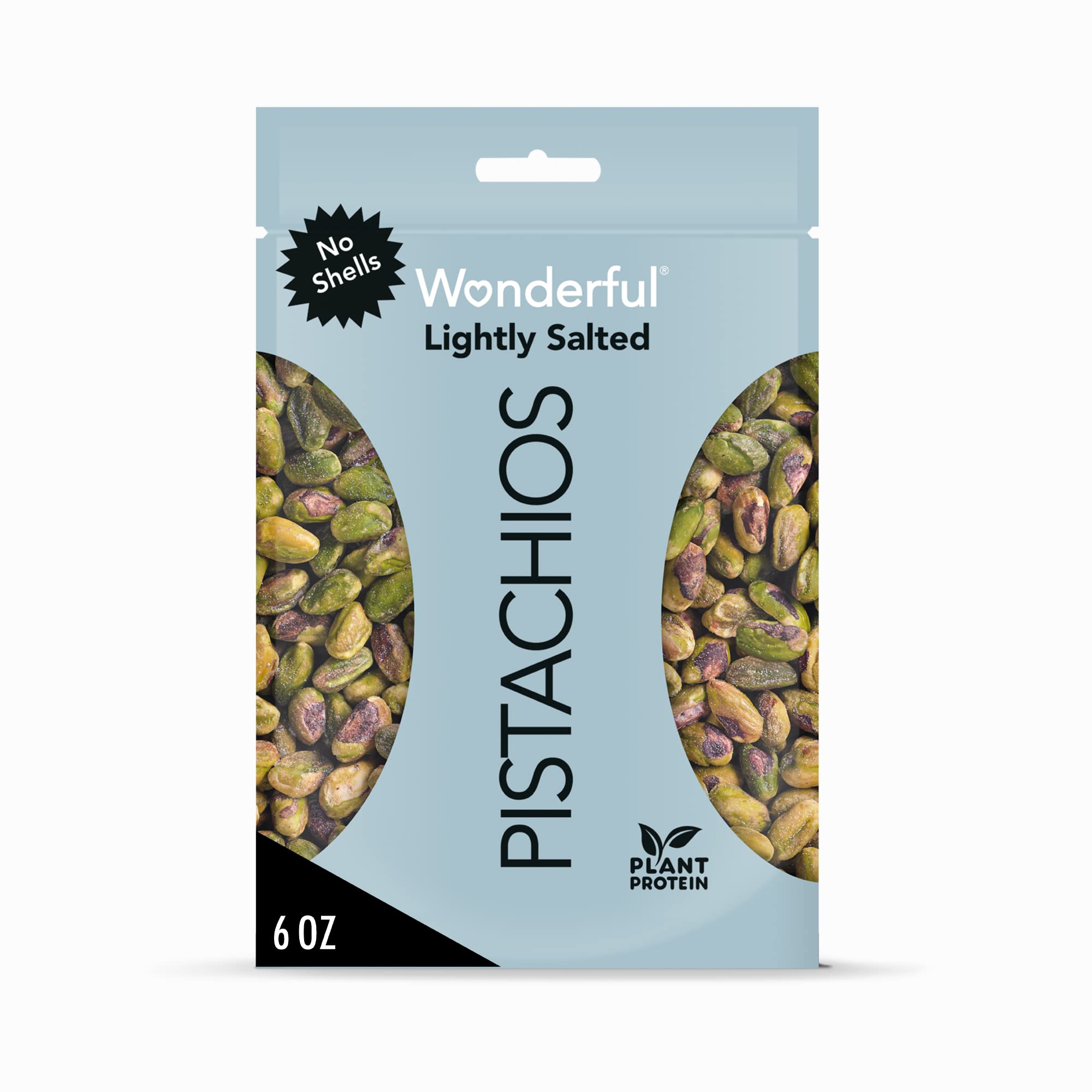 6-Oz Wonderful Pistachios (Lightly Salted, No Shells) $3.70 w/ S&S and More + Free Shipping w/ Prime or on $25+