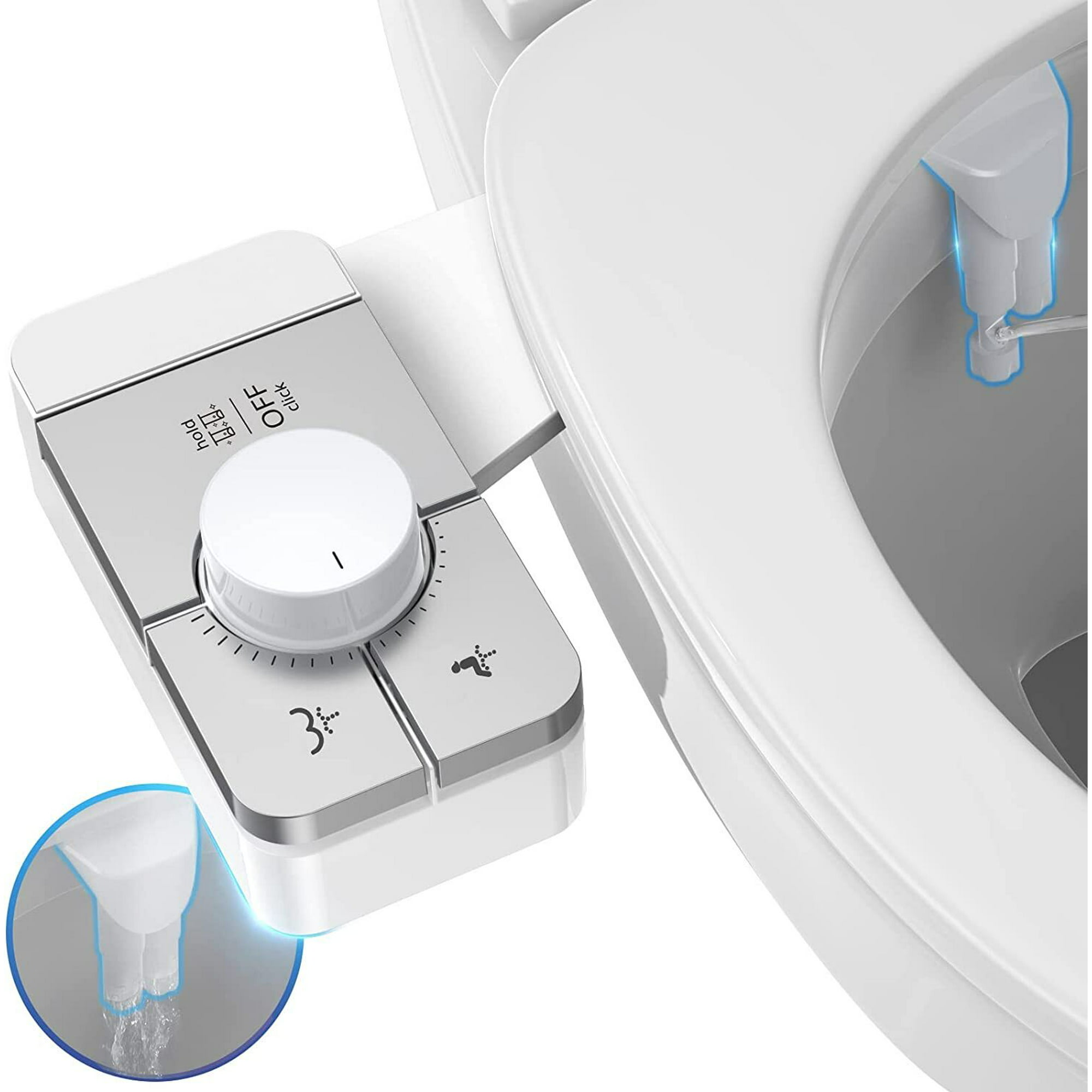 Veken Self-Cleaning Dual Nozzle Bidet Attachment for Toilet (Feminine/Posterior Wash) $19.20 + Free Shipping w/ Walmart+ or on $35+