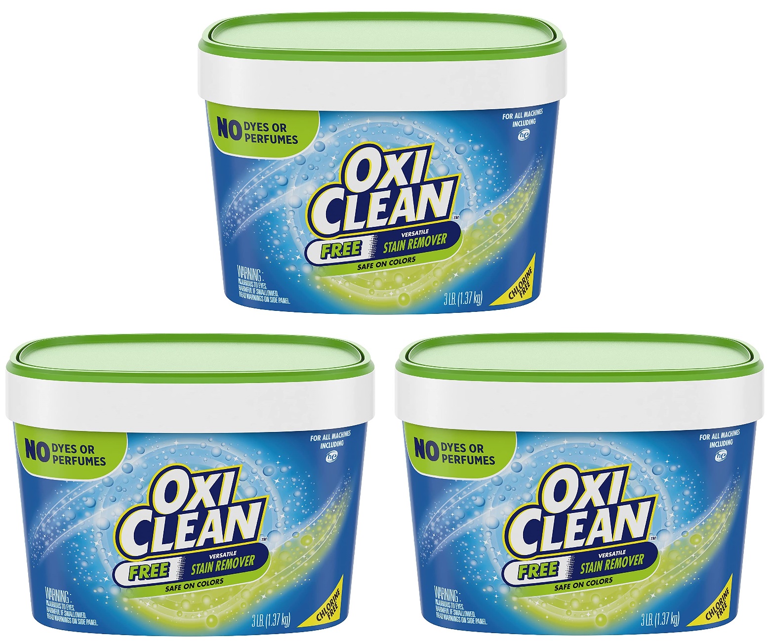 3-Lb OxiClean Fragrance Free Versatile Stain Remover Powder $15.60 w/ S&S and More + Free Shipping w/ Prime or on $25+