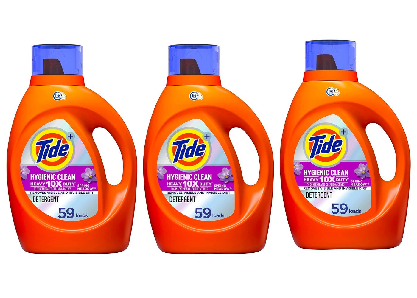 92-Oz Tide Hygienic Clean 10x Heavy Duty Liquid Laundry Detergent (Spring Meadow or Unscented) 3 for $27 w/ S&S + Free Shipping