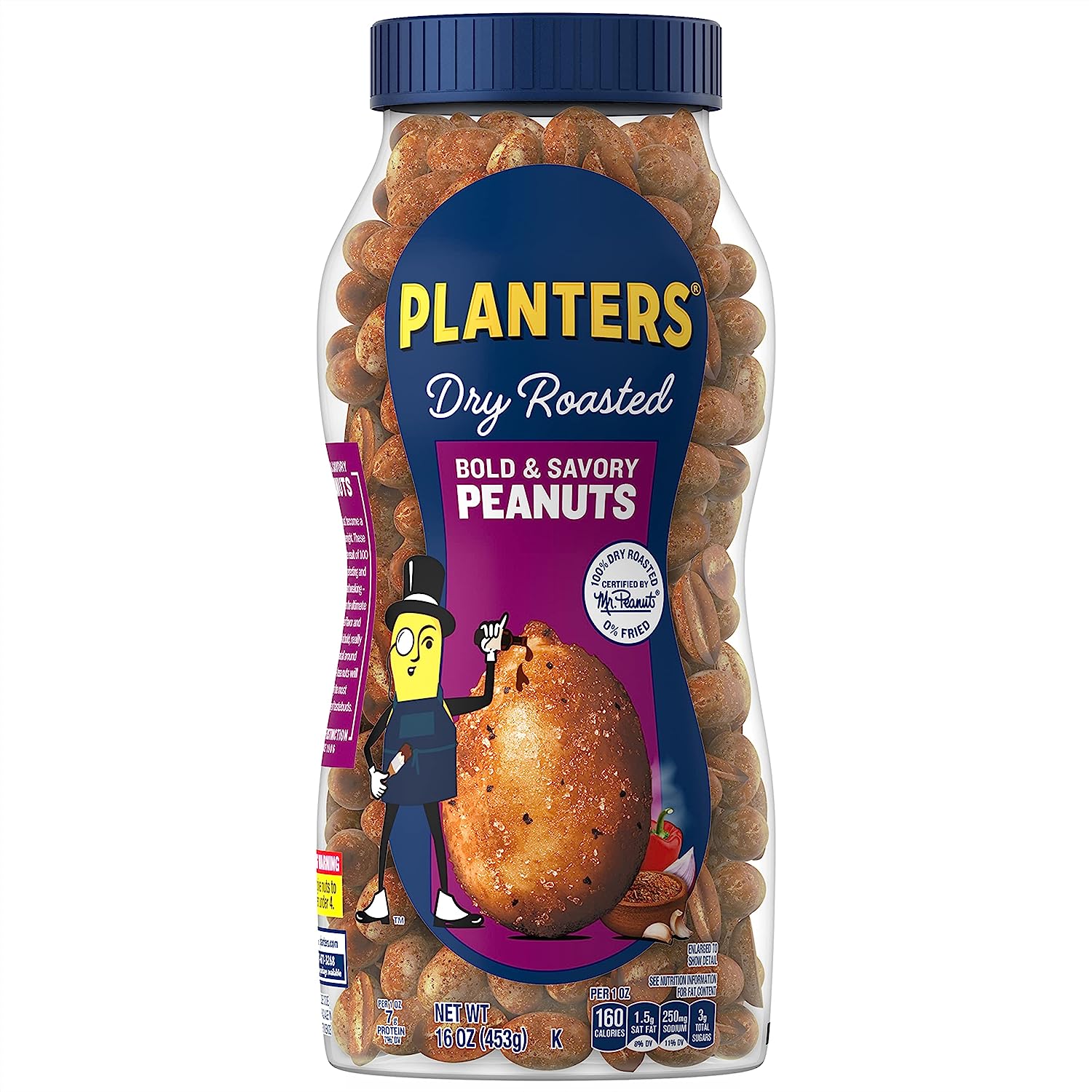 16-Oz PLANTERS Dry Roasted Bold & Savory Peanuts $2.40 and More + Free Shipping w/ Prime or on $25+