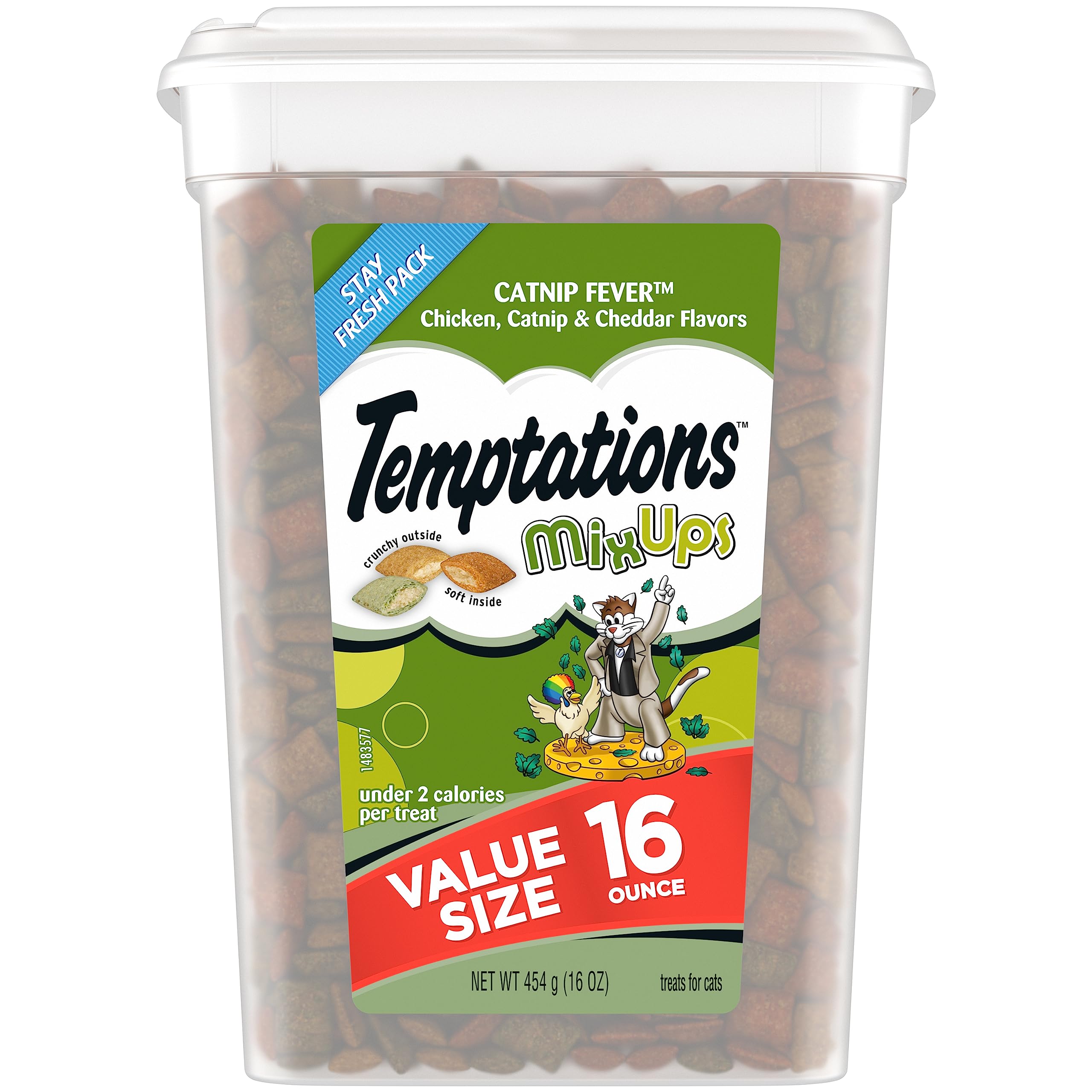 16-Oz Temptations MixUps Crunchy & Soft Cat Treats (Catnip Fever) $5.65 w/ S&S + Free Shipping w/ Prime or on $25+