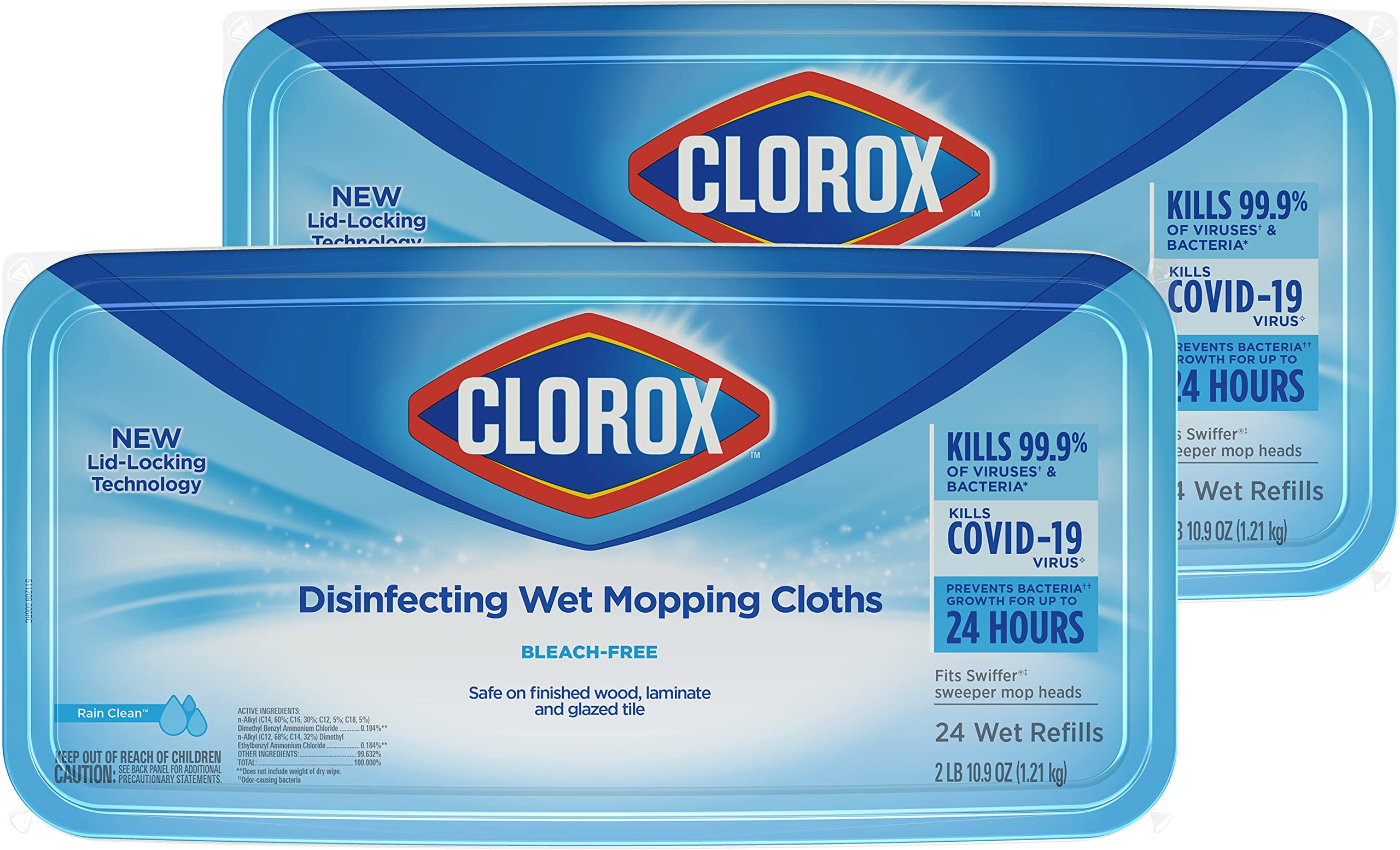 2Pack 24Count Clorox Disinfecting Wet Mopping Cloths 10.15 w/ S&S