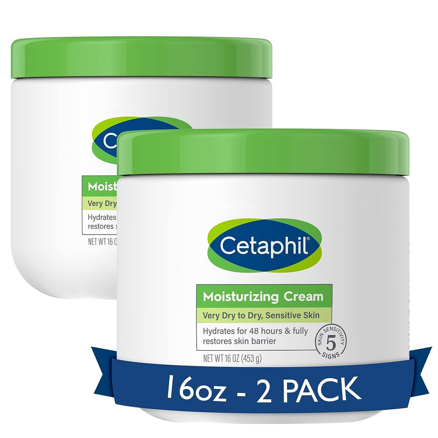 2-Count 16-Oz Cetaphil Moisturizing Cream $14.60 w/ S&S ($7.30 each) + Free Shipping w/ Prime or on $35+