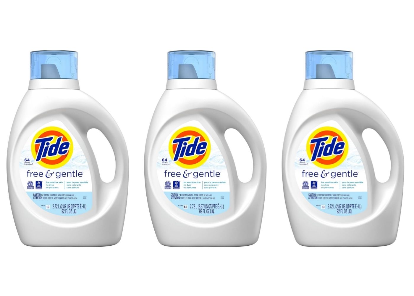 92-Oz Tide Free & Gentle Liquid Laundry Detergent 3 fro $27 w/ S&S + Free Shipping w/ Prime or on $35+