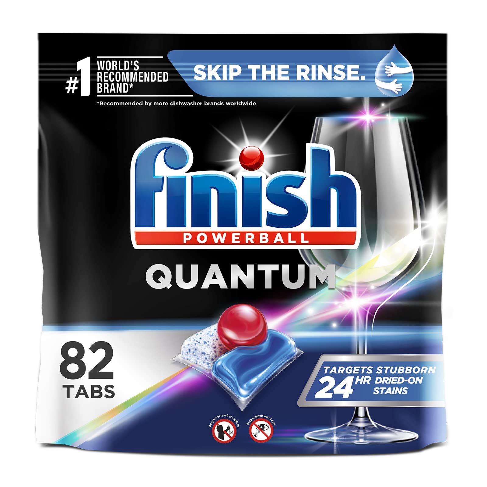 82-Count Finish Powerball Quantum Dishwasher Detergent Tablets $13.95 w/ S&S + Free Shipping w/ Prime or on $35+