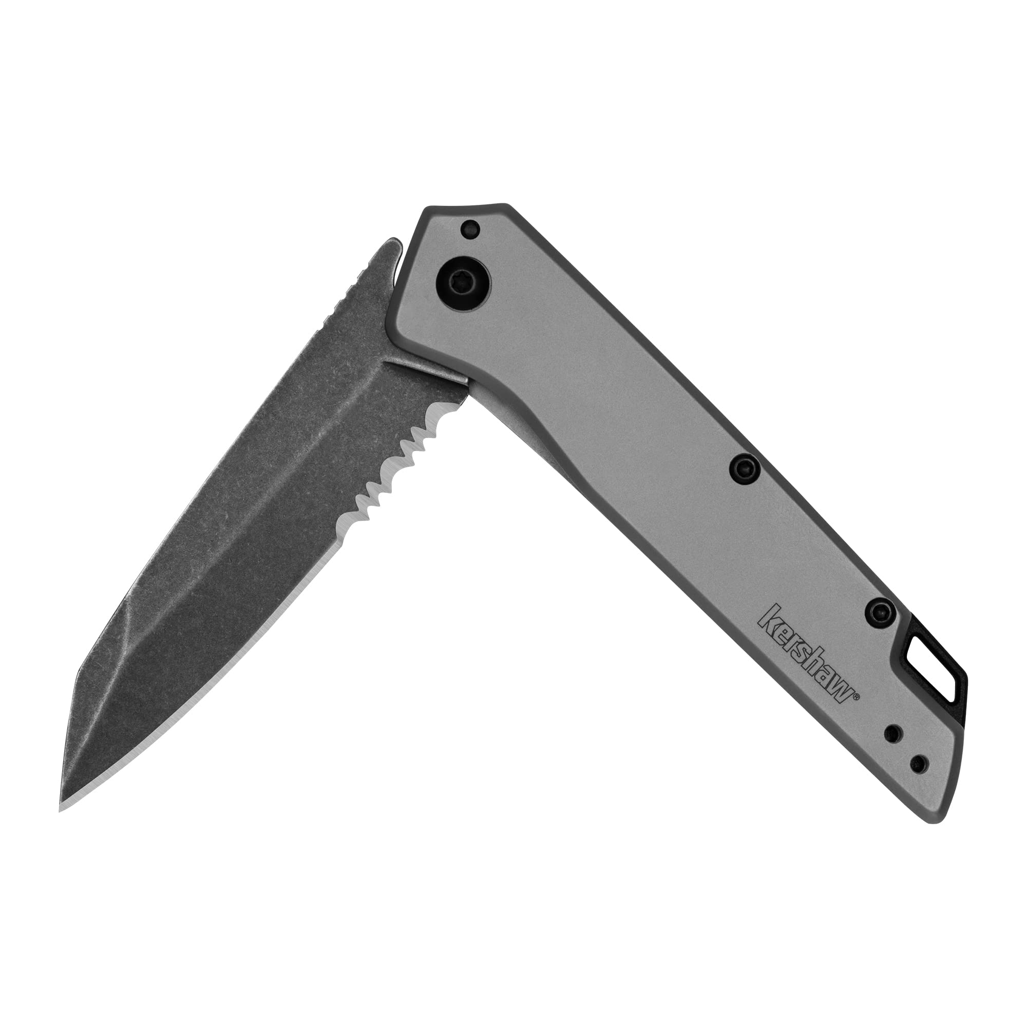 Kershaw 2.9" 4Cr13 Misdirect Black-Oxide Blackwash Finish Blade Pocketknife w/ Stainless Steel Stonewash Finish Handle (1365ST) $18.20 + Free Shipping w/ Prime or on $35+
