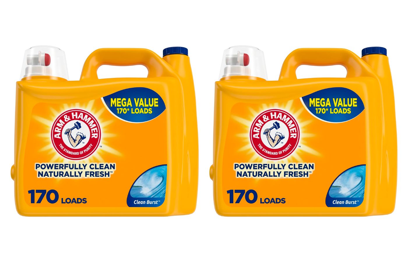 170-Oz Arm & Hammer Liquid Laundry Detergent (Clean Burst) 2 for $21.55 w/ S&S and More + Free Shipping w/ Prime or on $35+