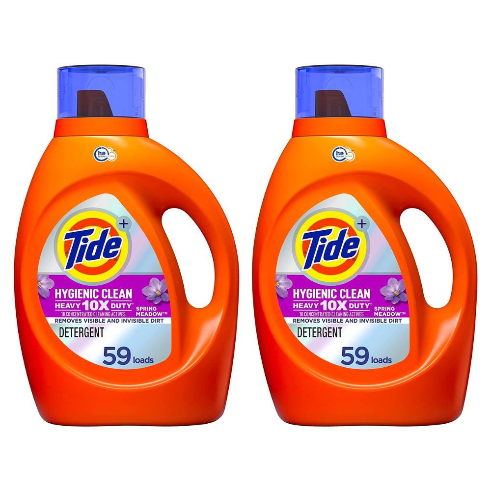 92-Oz Tide Hygienic Clean 10x Heavy Duty Liquid Laundry Detergent (Spring Meadow or Unscented) 2 for $19.68 w/ S&S and More + Free Shipping w/ Prime or on $35+