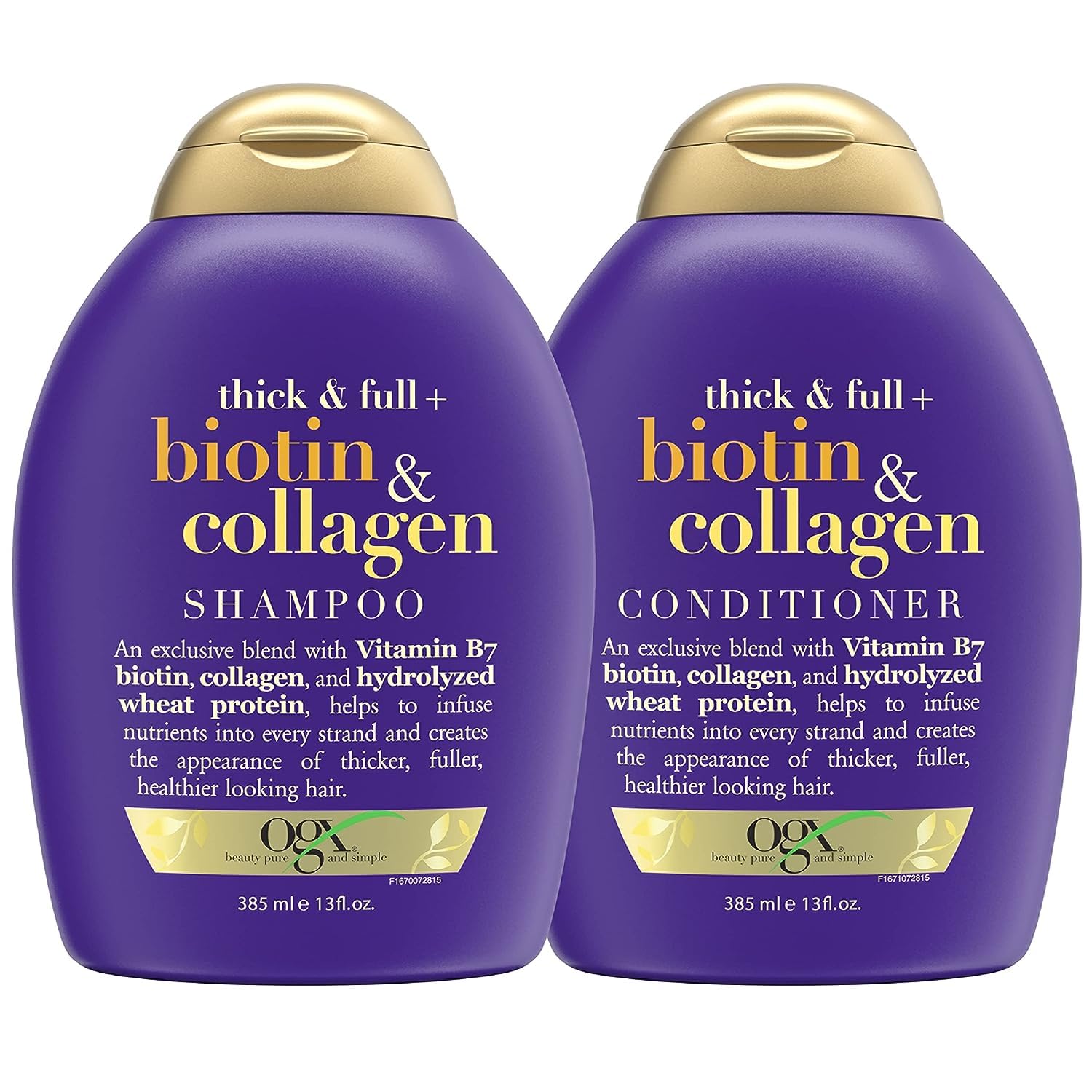 2-Pack 13-Oz OGX Thick & Full + Biotin & Collagen Shampoo & Conditioner Set $10.35 w/ S&S + Free Shipping w/ Prime or on $35+