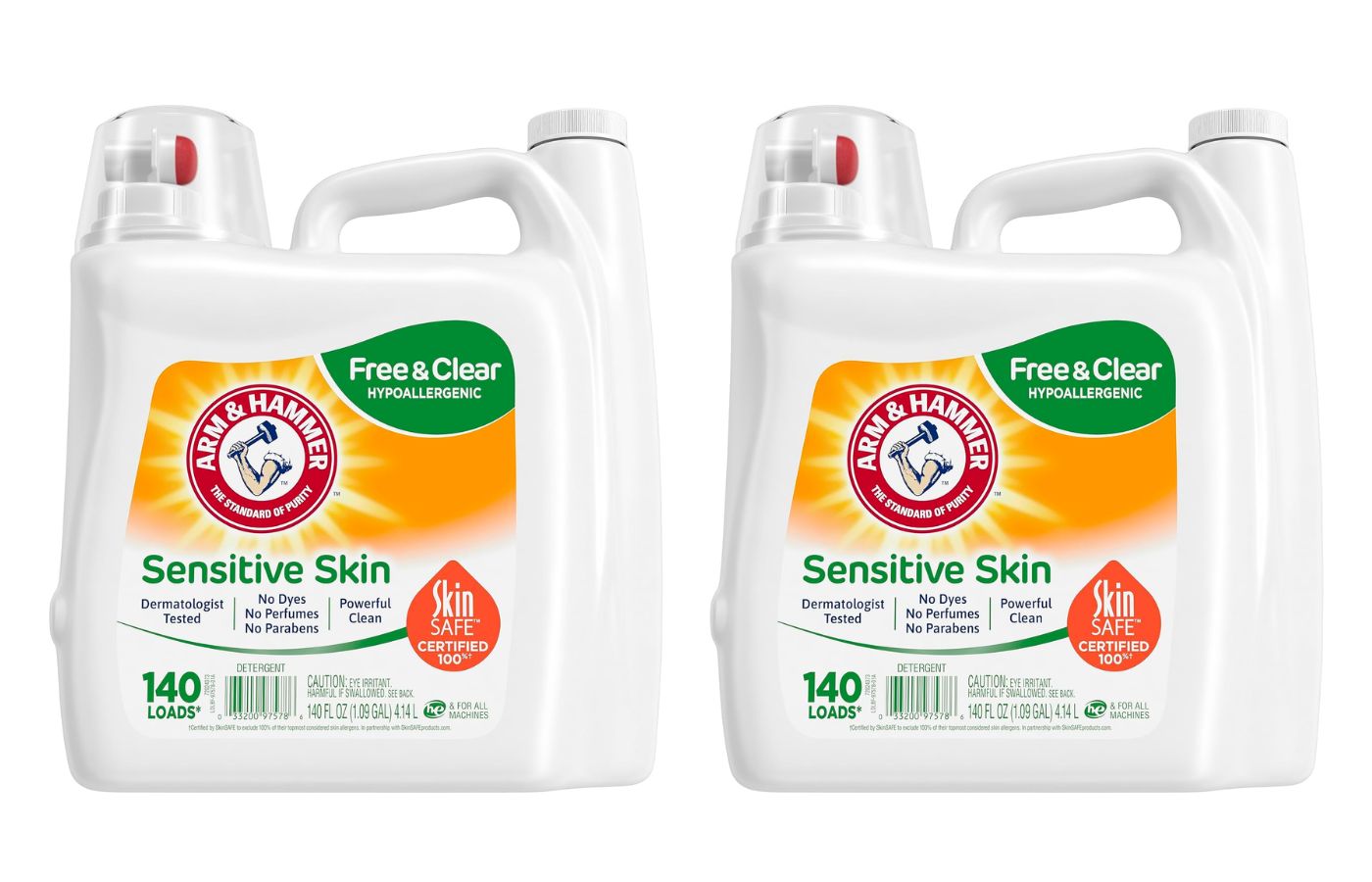 140-Oz Arm & Hammer Sensitive Skin Free & Clear Liquid Laundry Detergent 2 for $18.15 w/ S&S + Free Shipping w/ Prime or on $35+
