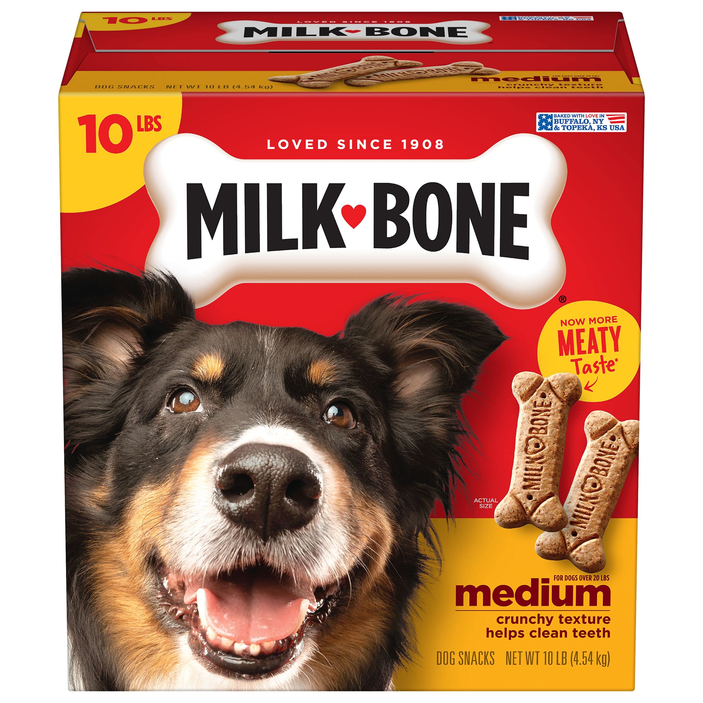 10-lbs Milk-Bone Original Dog Treats Biscuits (Medium or Large) $10.30 w/ S&S + Free Shipping w/ Prime or on $35+
