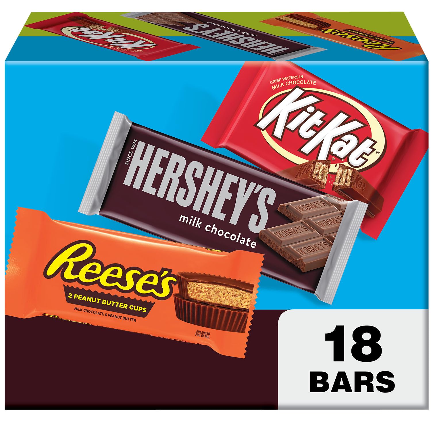 18-Count Hershey Full Size Candy Bar Assorted Variety Box $14.35 w/ S&S + Free Shipping w/ Prime or on $35+