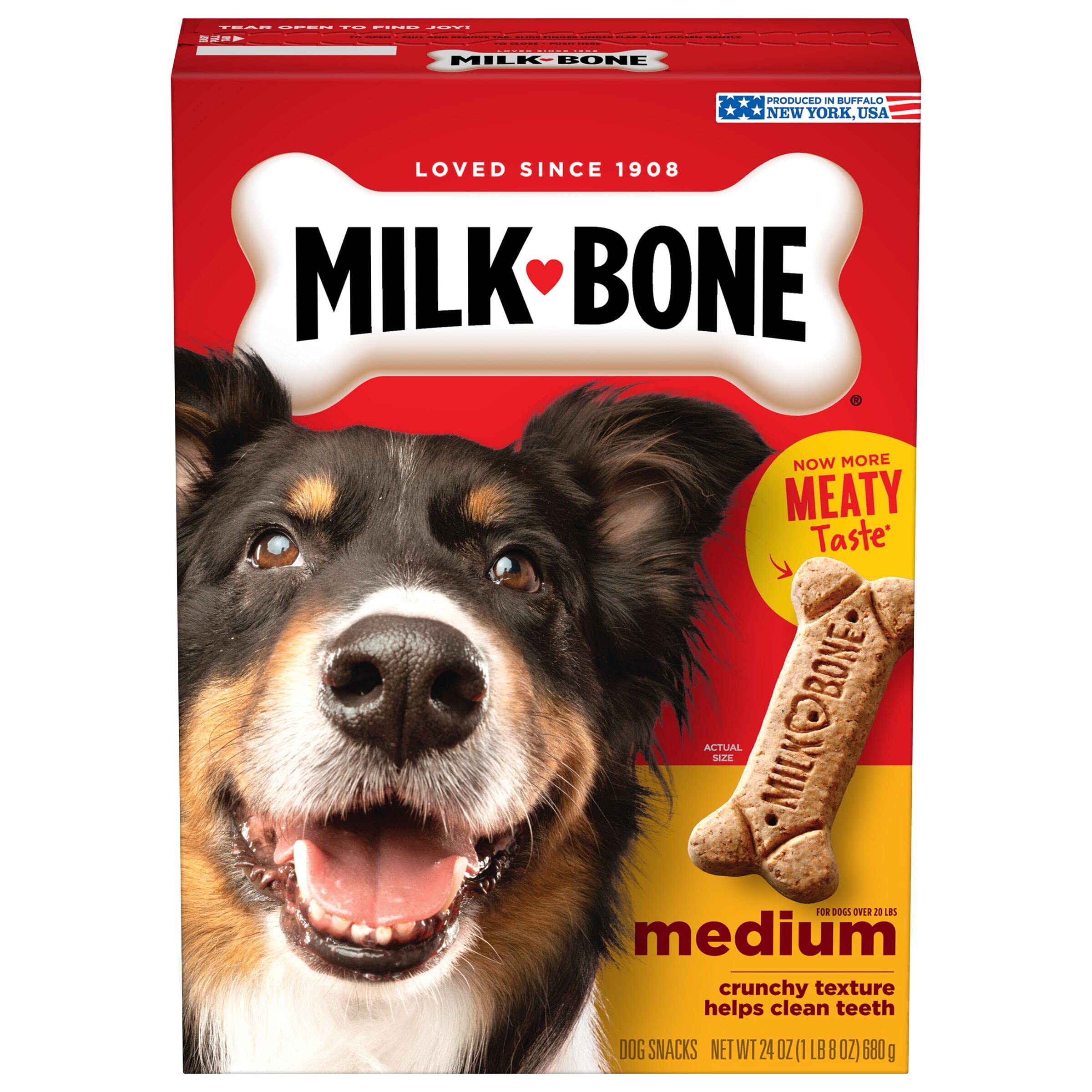 24-Oz Milk-Bone Original Dog Biscuit Treats (Medium) $2.50 w/ S&S + Free Shipping w/ Prime or on $35+