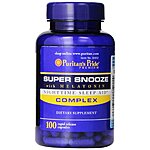 100-Ct Puritan's Pride Super Snooze w/ Melatonin Rapid Release Capsules $3.15 w/ S&amp;S and More + Free Shipping w/ Prime or on $25+