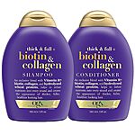 2-Pack 13-Oz OGX Thick &amp; Full + Biotin &amp; Collagen Shampoo &amp; Conditioner Set $10.35 w/ S&amp;S + Free Shipping w/ Prime or on $35+