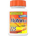 225-Count Motrin IB Ibuprofen 200mg Coated Tablets $7.30 w/ S&amp;S + Free Shipping w/ Prime or on $35+