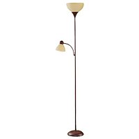 mainstays 6 foot floor lamp with reading light