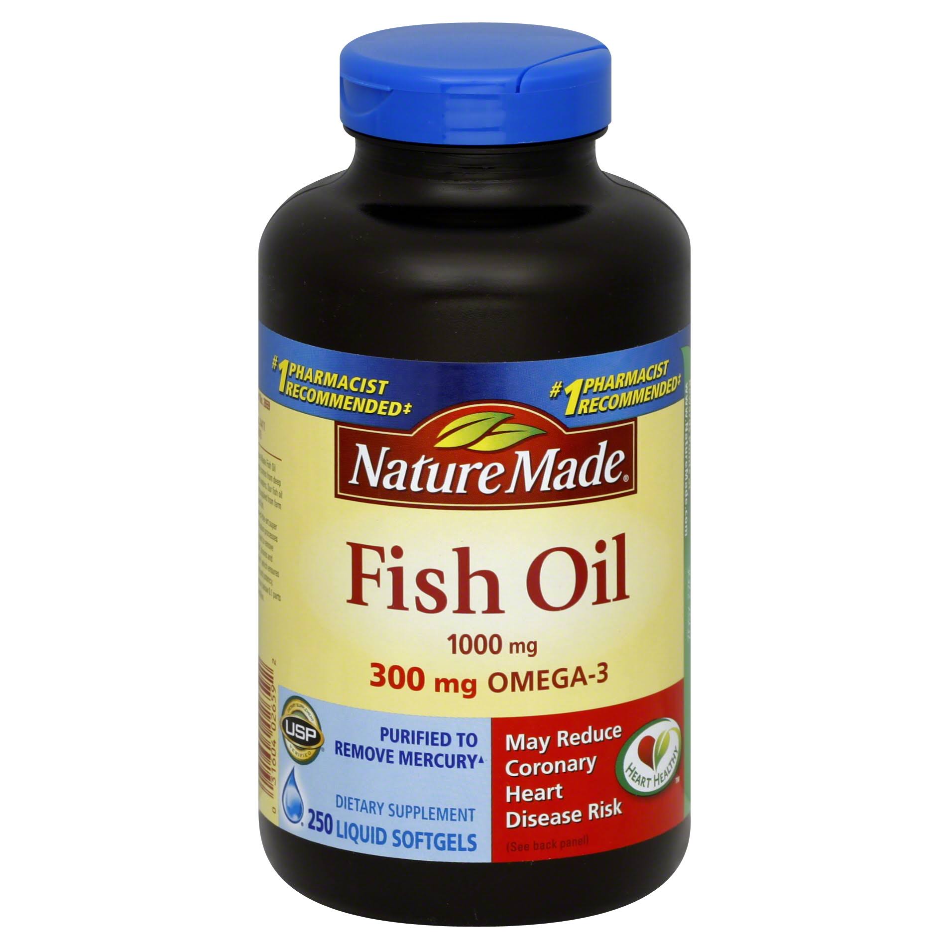 250-Count Nature Made 1000mg Fish Oil Softgels $8.79 w/ Subscribe & Save + Free Shipping w/ Prime or $25+