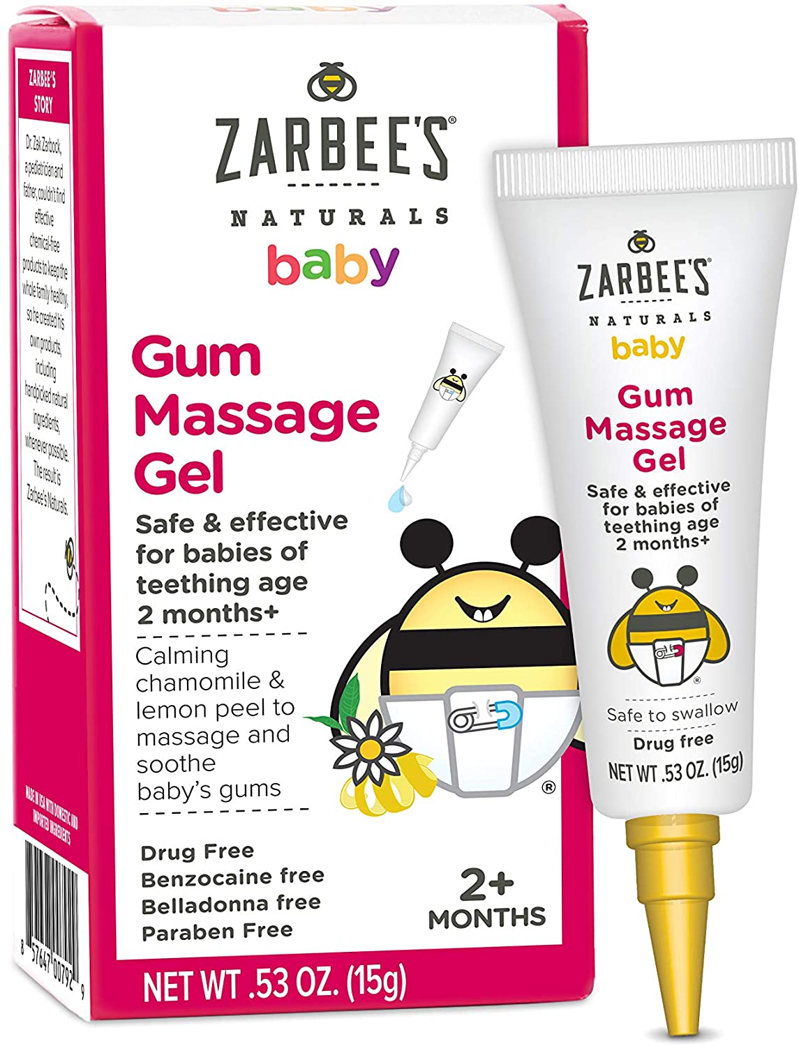 0.53-Oz Zarbee's Naturals Baby Gum Teething Massage Gel $4.62 w/ S&S + Free Shipping w/ Prime or on $25+
