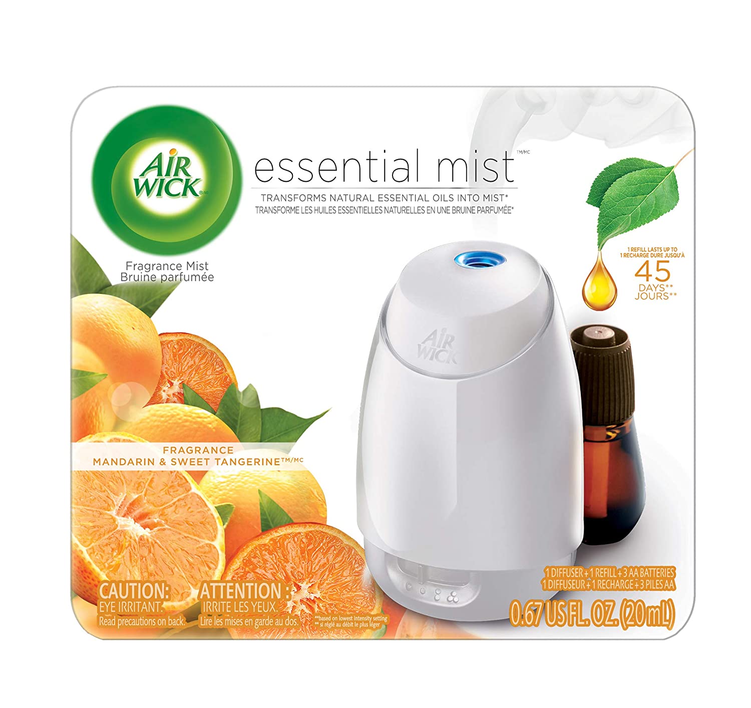 Air Wick Essential Mist Mandarin Sweet Tangerine Starter Kit