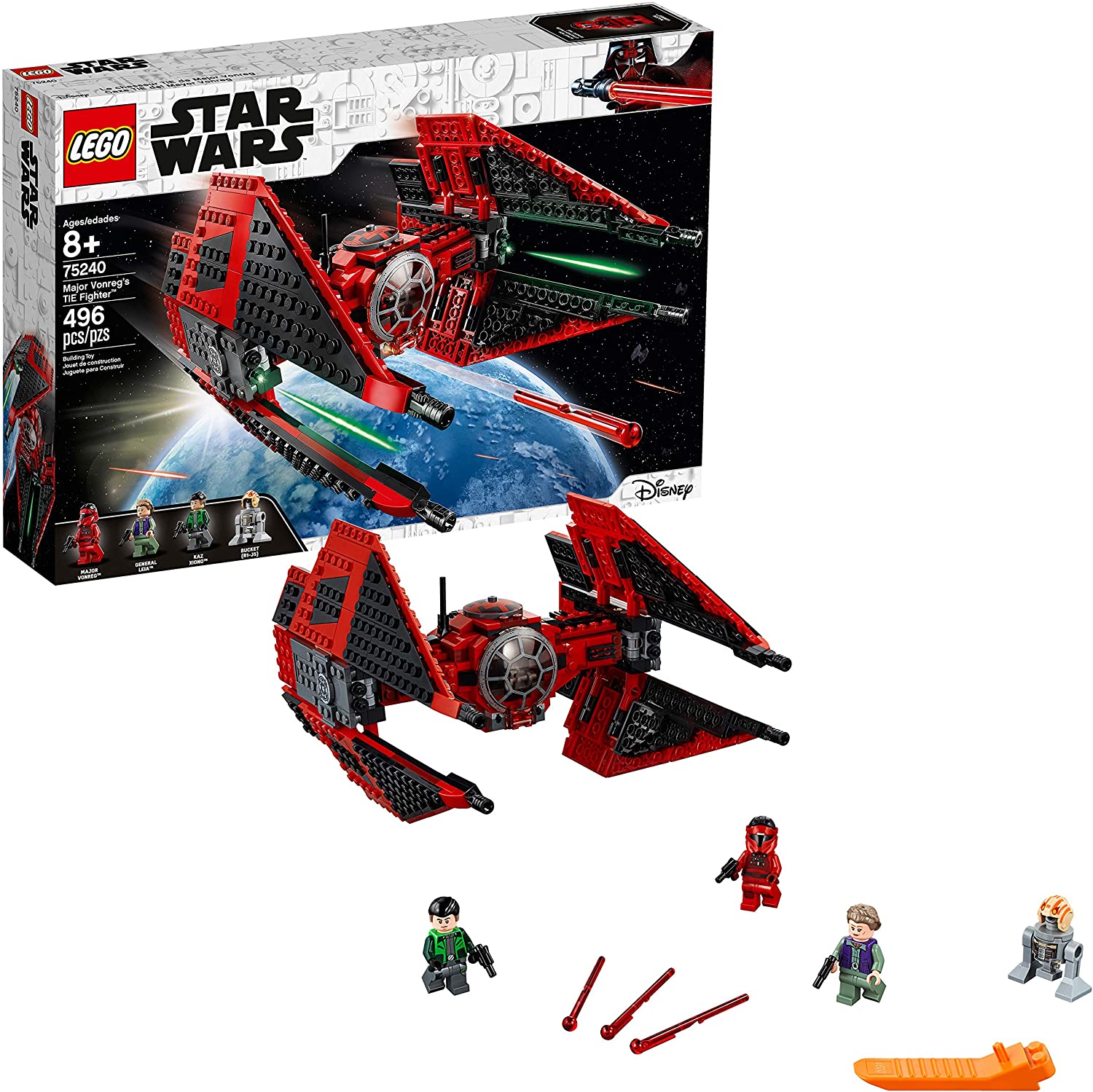 496-Piece LEGO Star Wars Major Vonreg's TIE Fighter (75240) $51.80 + Free Shipping