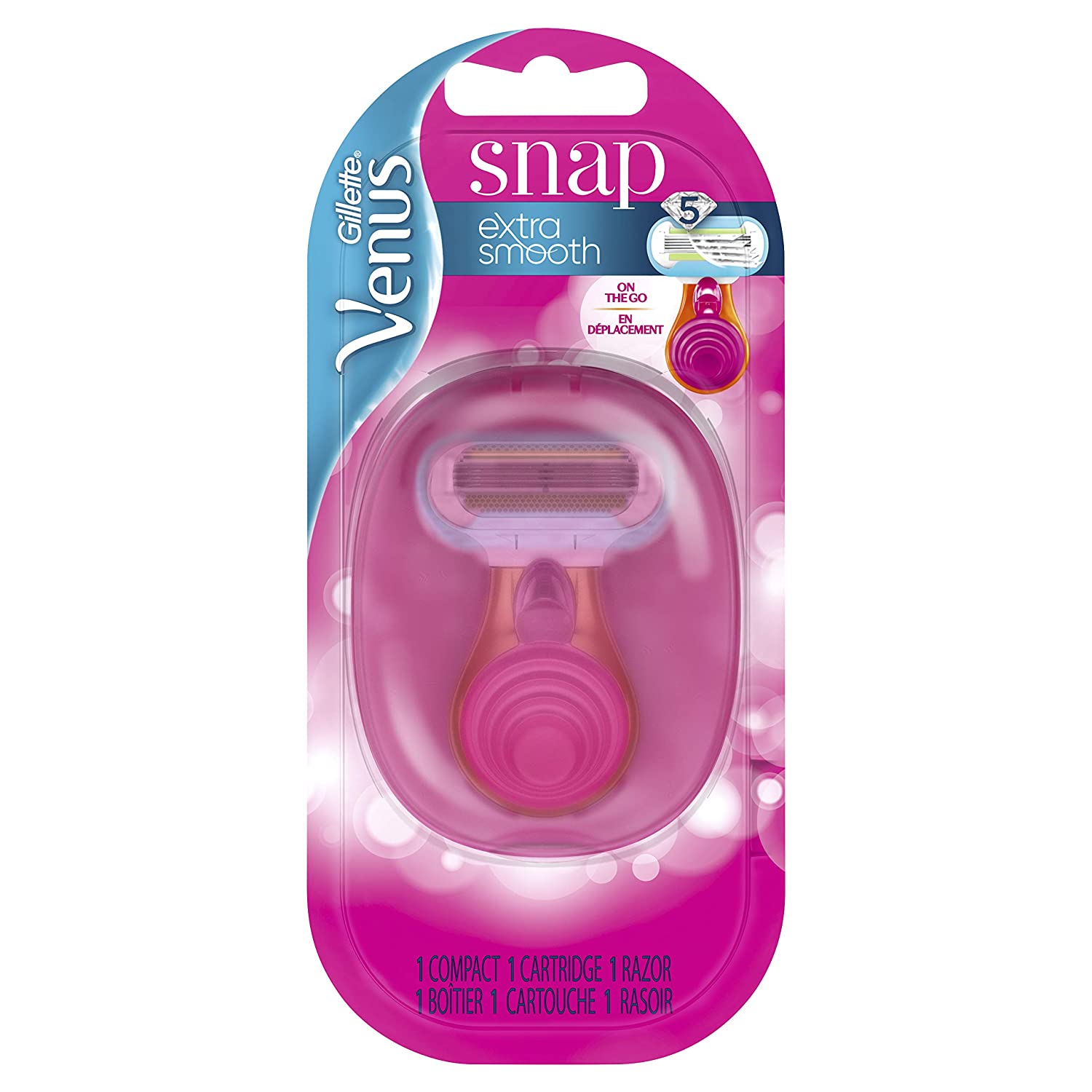 Gillette Venus Snap w/ Extra Smooth Women's Razor Handle + 1 Blade Refill $3.20 w/ S&S + Free Shipping w/ Prime or on $25+