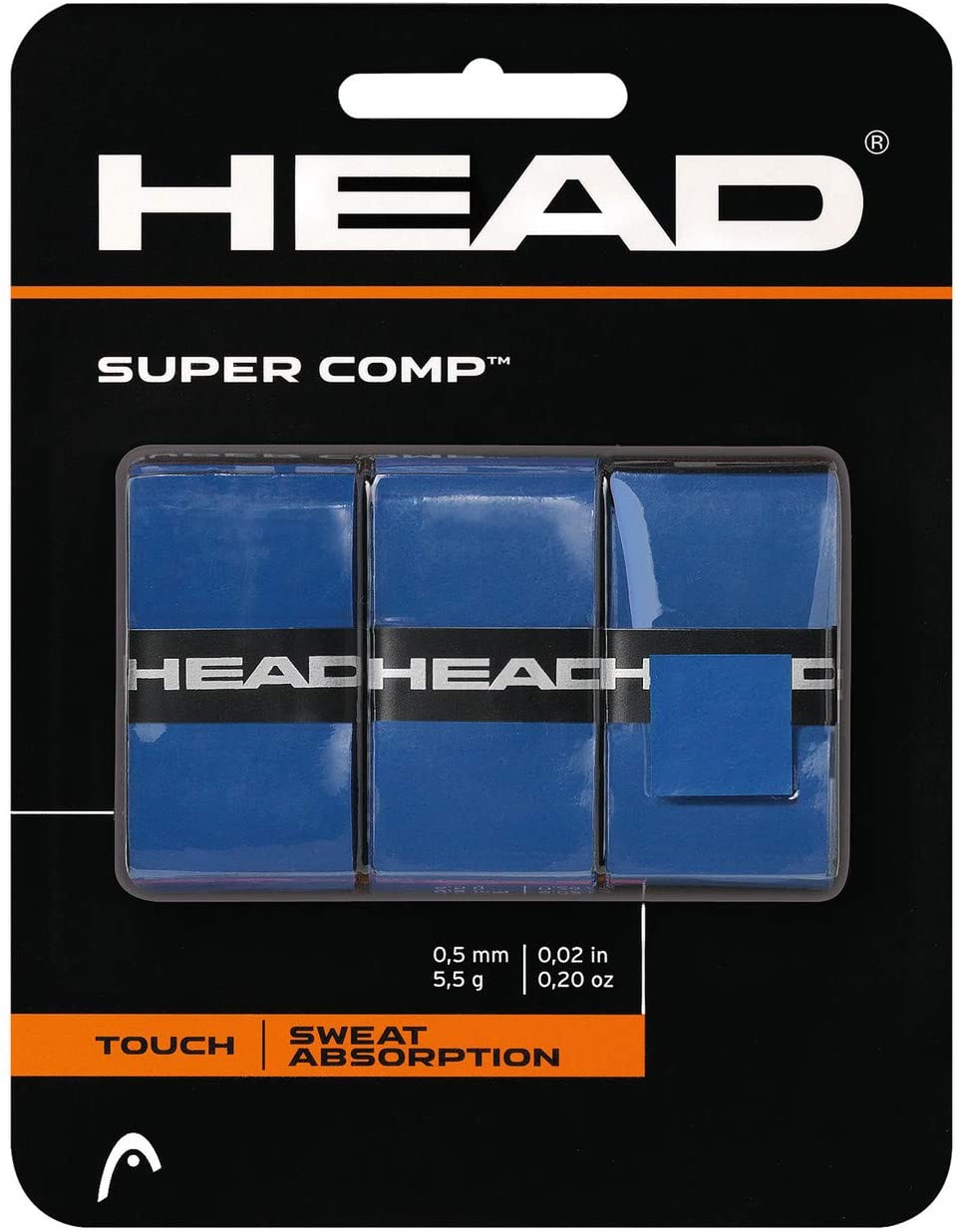 3-Count HEAD Super Comp Tennis Racquet Overgrip Grip Tape (Blue) $3.70 + Free Shipping w/ Prime or on $25+
