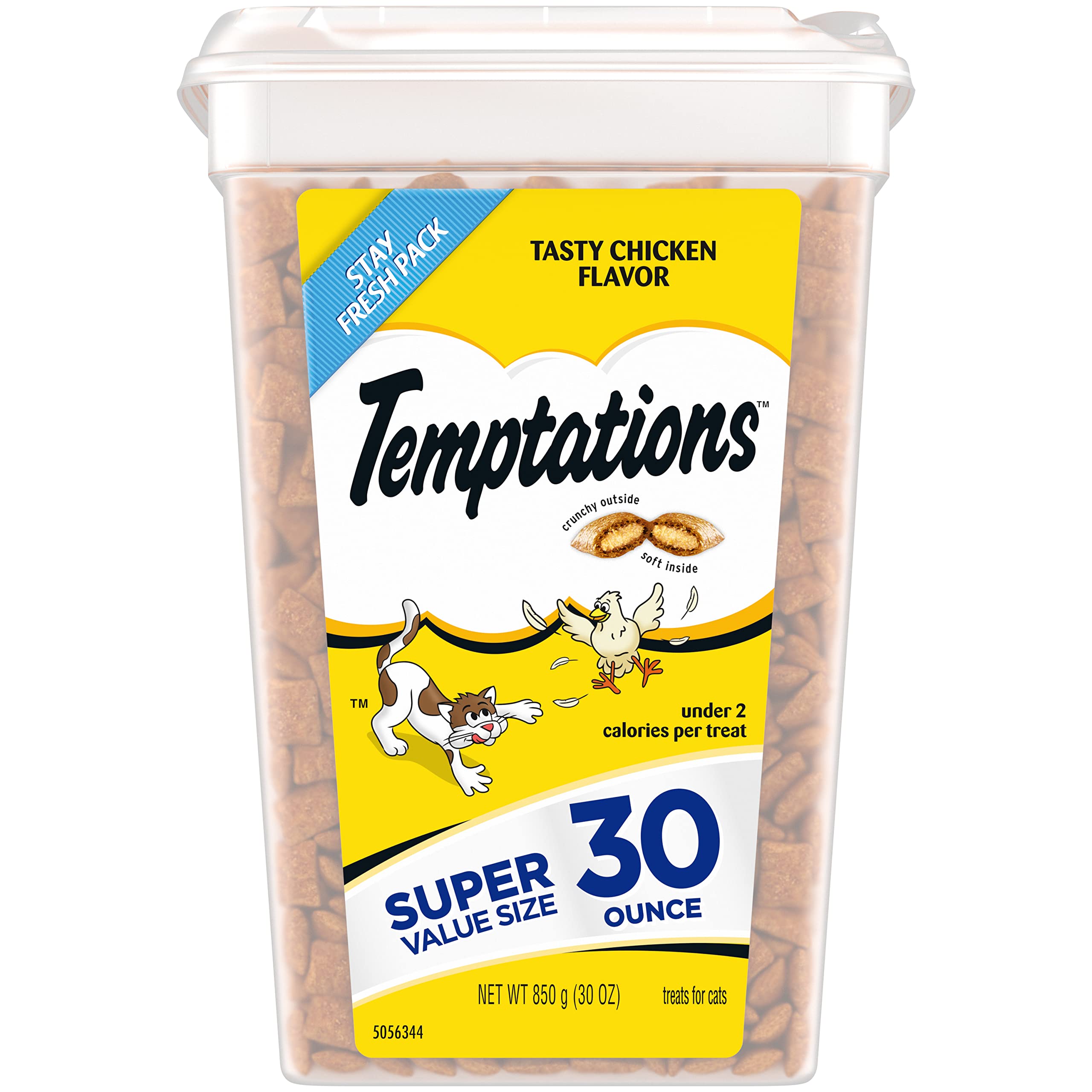 4x Temptations 30 oz Tasty Chicken cat treats (120 oz total = $.28 per/oz) $33.86