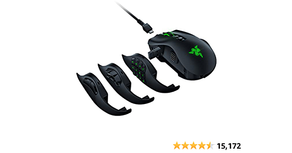 Razer Naga Pro Wireless Gaming Mouse: Interchangeable Side Plate w/ 2, 6, 12 Button Configurations - Focus+ 20K DPI Optical Sensor - Fastest Gaming Mouse Switch - Chroma  - $99.99