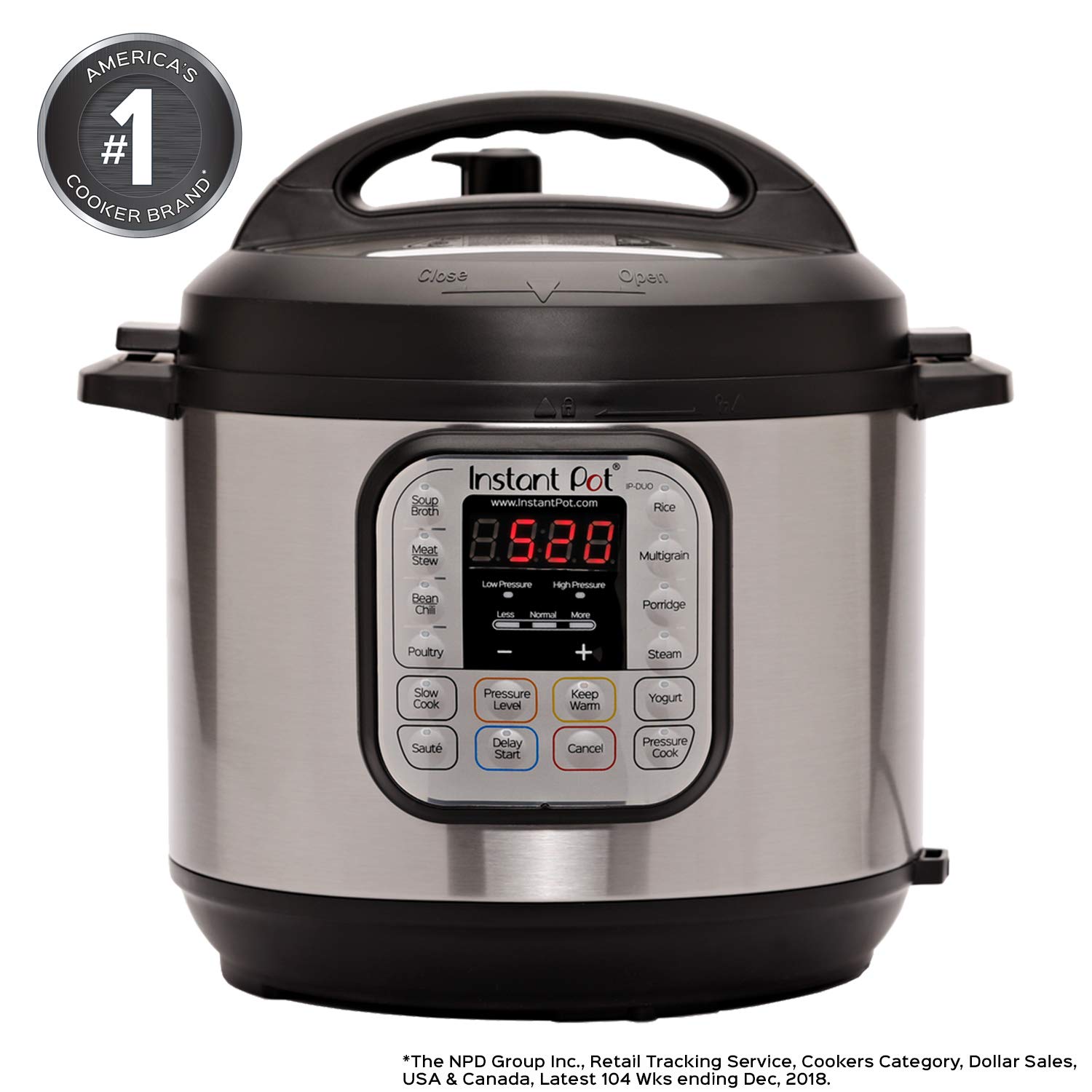 Instant Pot DUO60 6 Qt 7-in-1 Multi-Use Programmable Pressure Cooker $64.95
