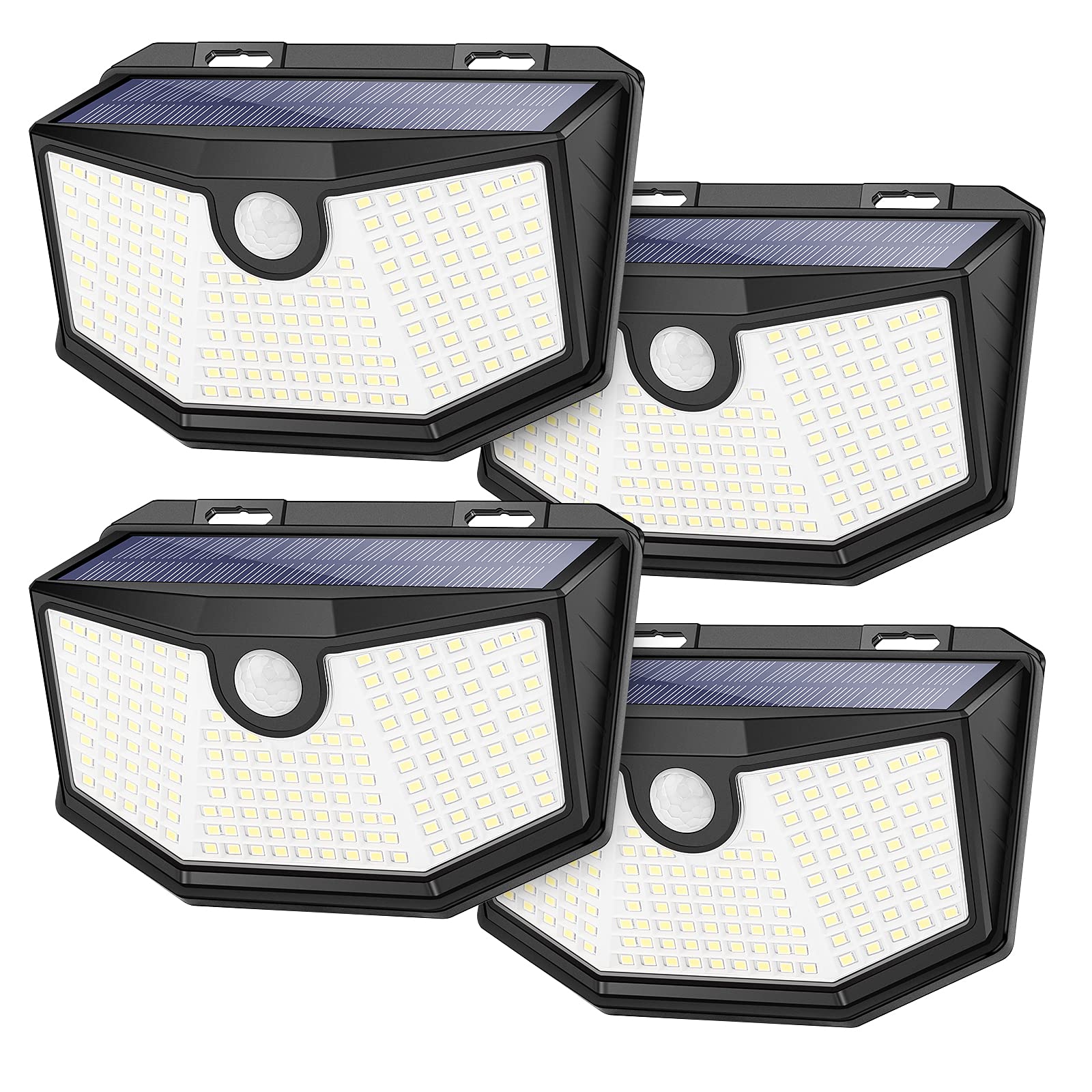 Solar Outdoor Lights - 4-Pack Super Bright 160 LEDs Motion Sensor Lights $20.99