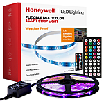 Honeywell Multi Color Sound Reactive RGB LED Strip Light with Remote *Weatherproof* - 16.4ft/5M - $11.10 at Walmart